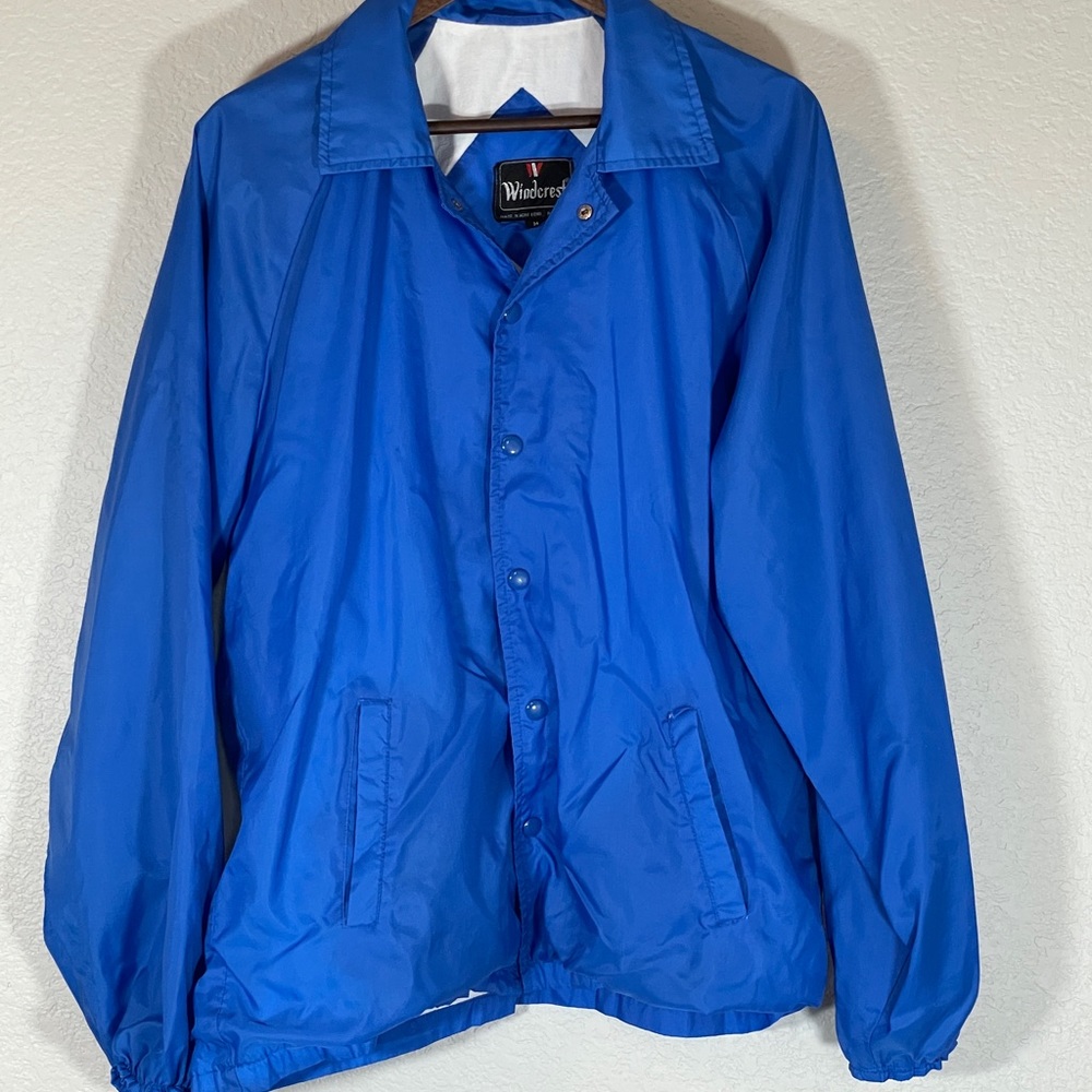 VTG Windcrest Men's Blue Nylon Windbreaker/Jacket